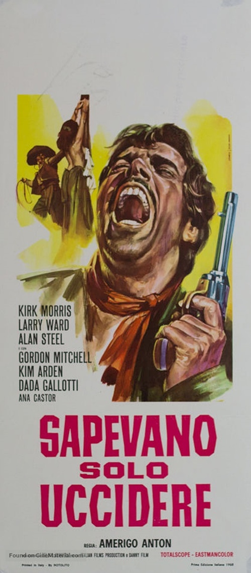 Sapevano solo uccidere - Italian Movie Poster