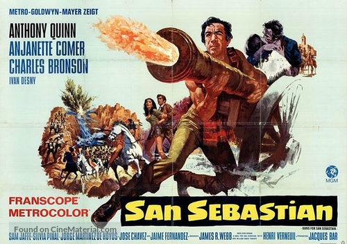 La bataille de San Sebastian - German Movie Poster