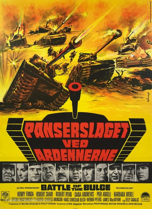 Battle of the Bulge - Danish Movie Poster