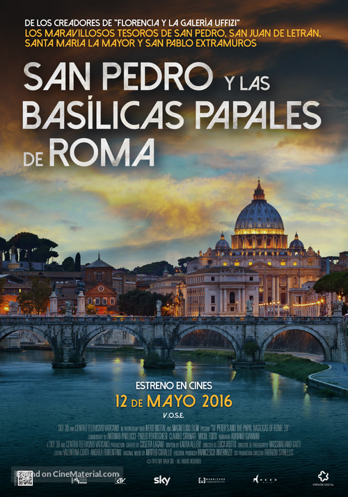 San Pietro e le Basiliche Papali di Roma 3D - Spanish Movie Poster