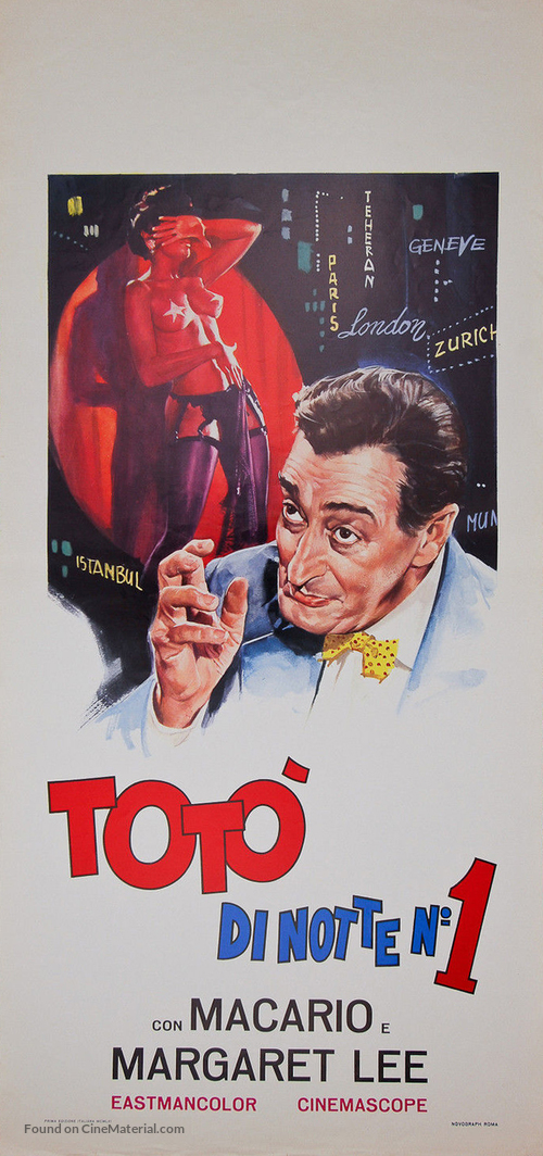 Tot&ograve; di notte n. 1 - Italian Movie Poster