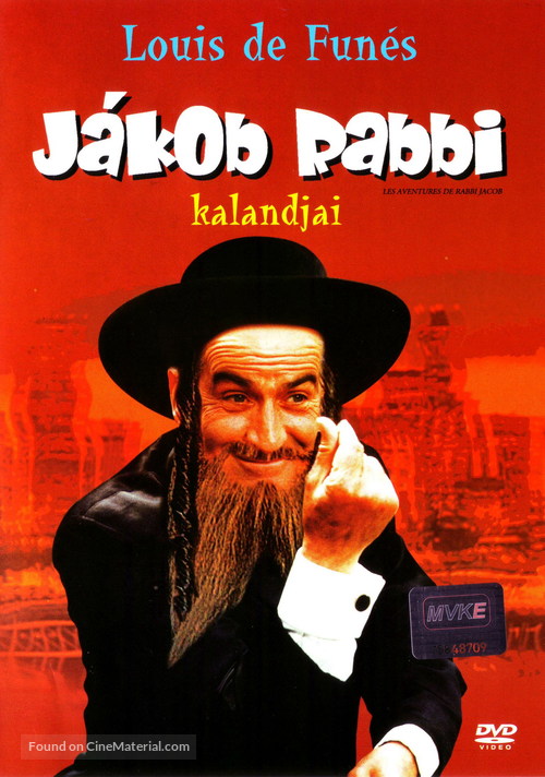 Les aventures de Rabbi Jacob - Hungarian DVD movie cover