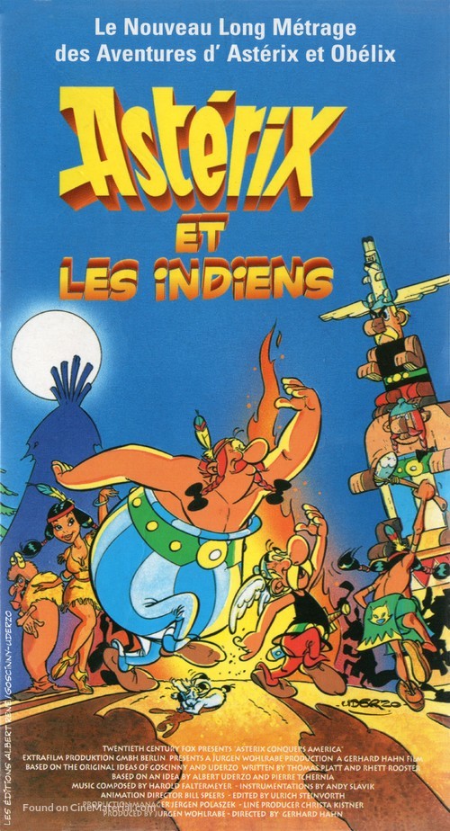 Asterix in Amerika - French Movie Cover
