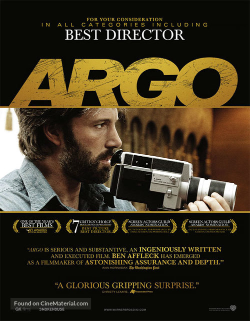 Argo - For your consideration movie poster