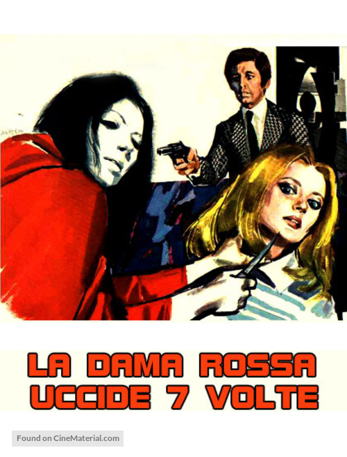 La dama rossa uccide sette volte - Italian Movie Poster