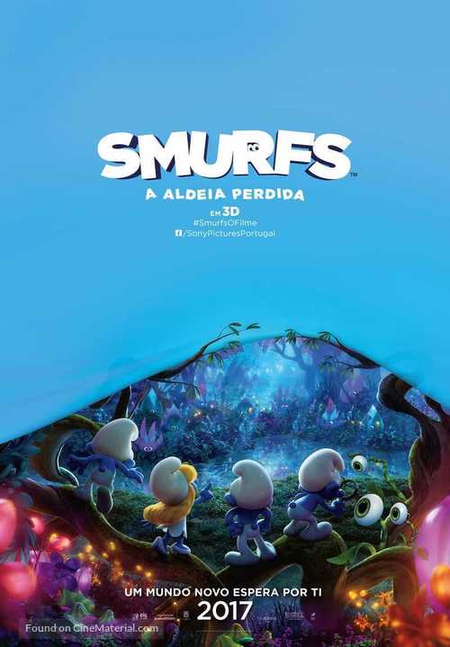 Smurfs: The Lost Village - Portuguese Movie Poster