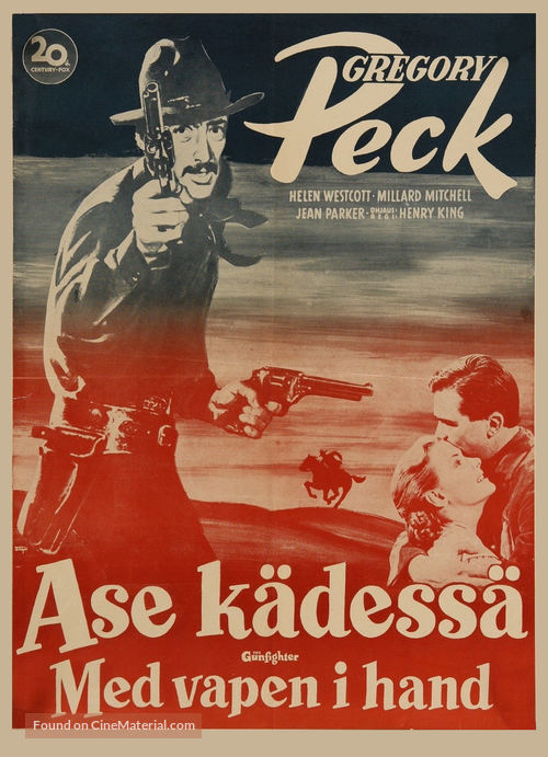 The Gunfighter - Finnish Movie Poster