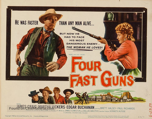 Four Fast Guns - Movie Poster