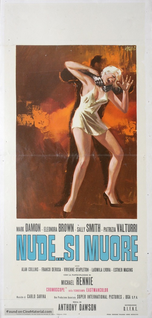 Nude... si muore - Italian Movie Poster