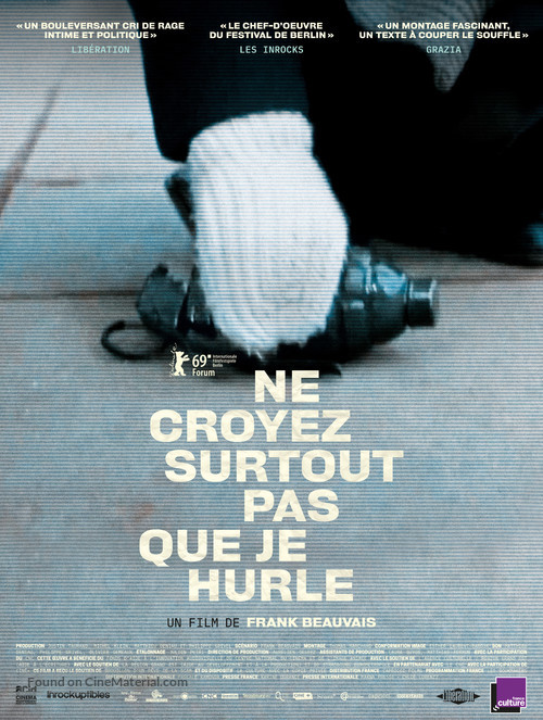 Ne croyez surtout pas que je hurle - French Movie Poster