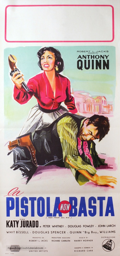 Man from Del Rio - Italian Movie Poster