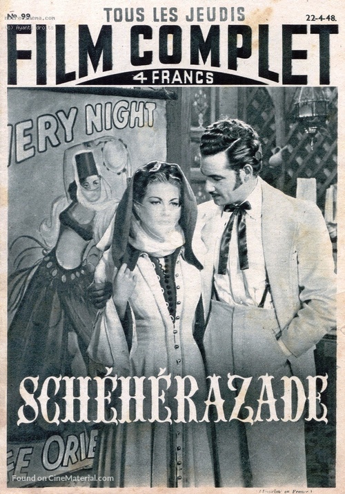 Song of Scheherazade - French poster