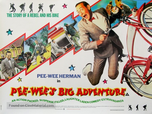Pee-wee&#039;s Big Adventure - British Movie Poster