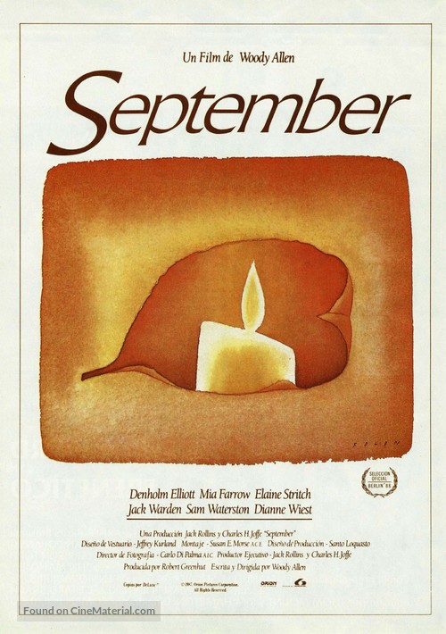 September - Spanish Movie Poster