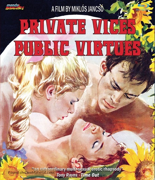 Vizi privati, pubbliche virt&ugrave; - Blu-Ray movie cover