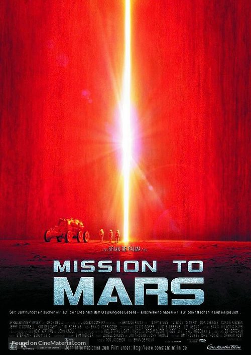 Mission To Mars - German Movie Poster