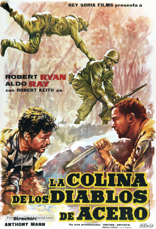 Men in War - Spanish Movie Poster