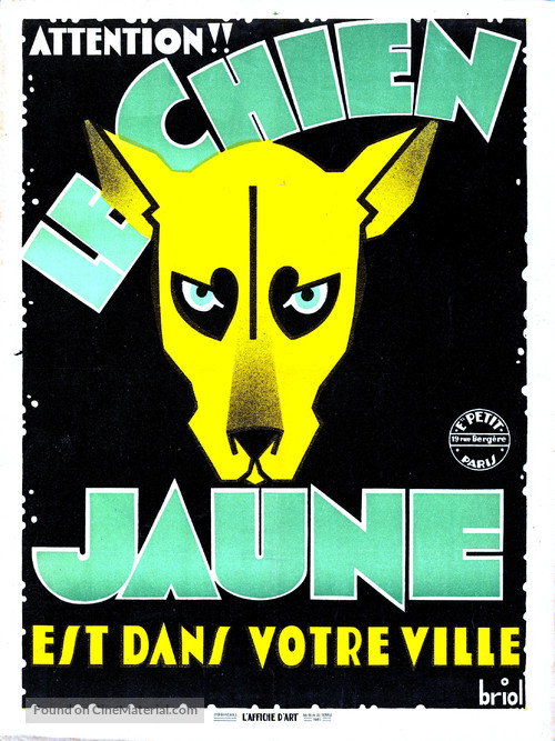 Chien jaune, Le - French Movie Poster