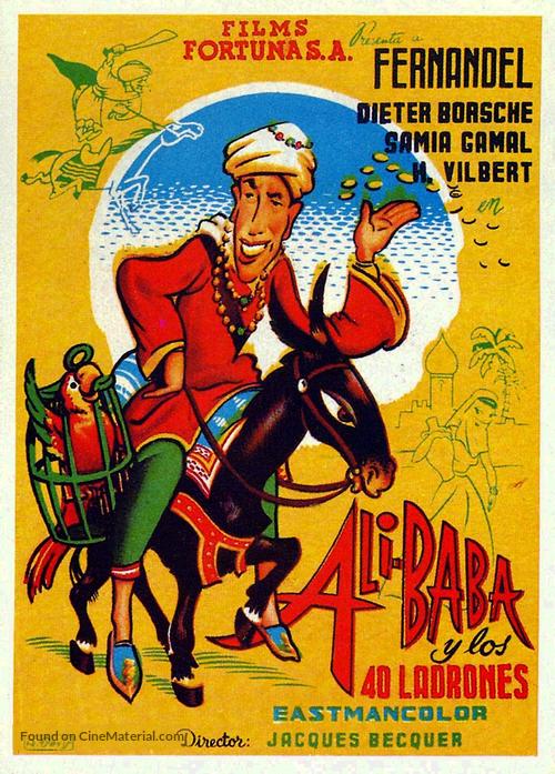 Ali Baba et les quarante voleurs - Spanish Movie Poster