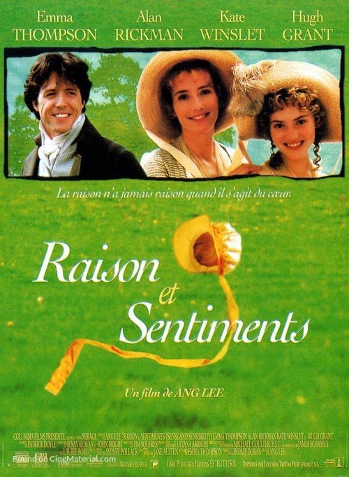 Sense and Sensibility - French Movie Poster