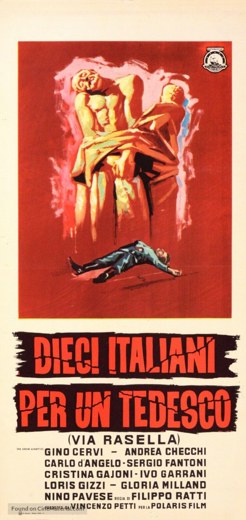 Dieci italiani per un tedesco (Via Rasella) - Italian Movie Poster