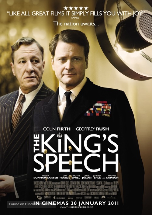 The King&#039;s Speech - New Zealand Movie Poster