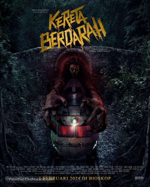 Kereta berdarah - Indonesian Movie Poster