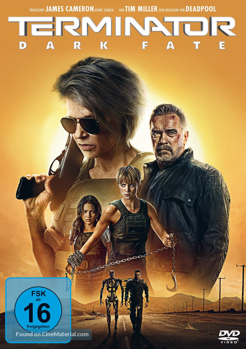 Terminator: Dark Fate - German DVD movie cover