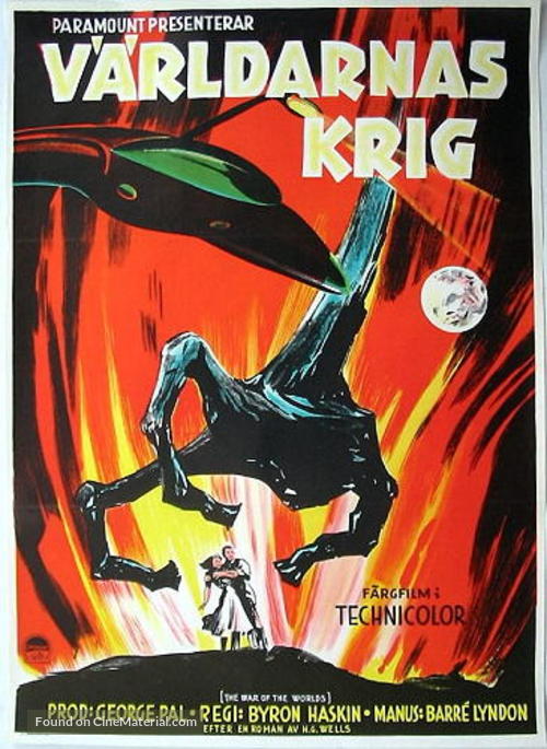 The War of the Worlds - Swedish Movie Poster
