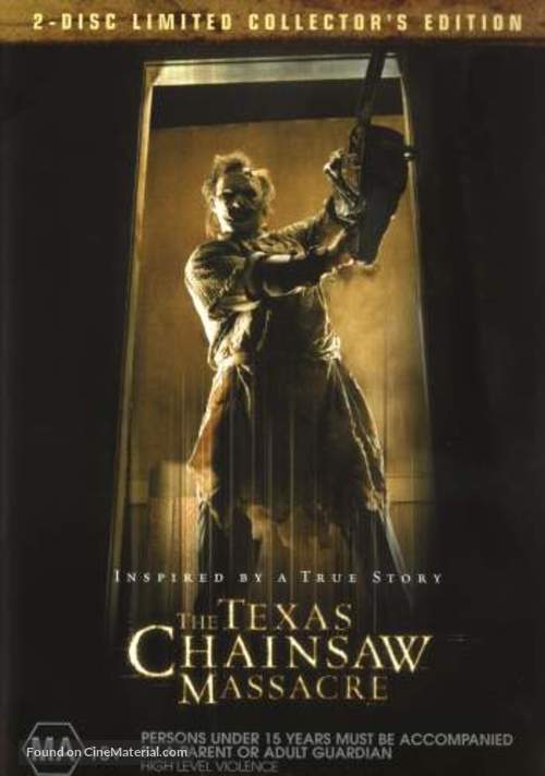 The Texas Chainsaw Massacre - Australian DVD movie cover
