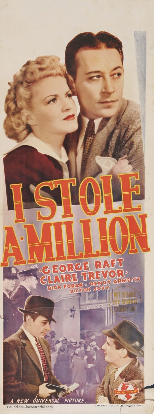 I Stole a Million - Australian Movie Poster