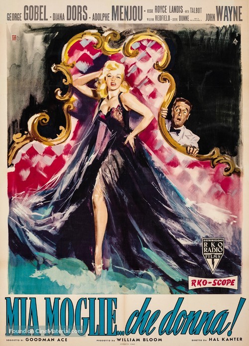 I Married a Woman - Italian Movie Poster