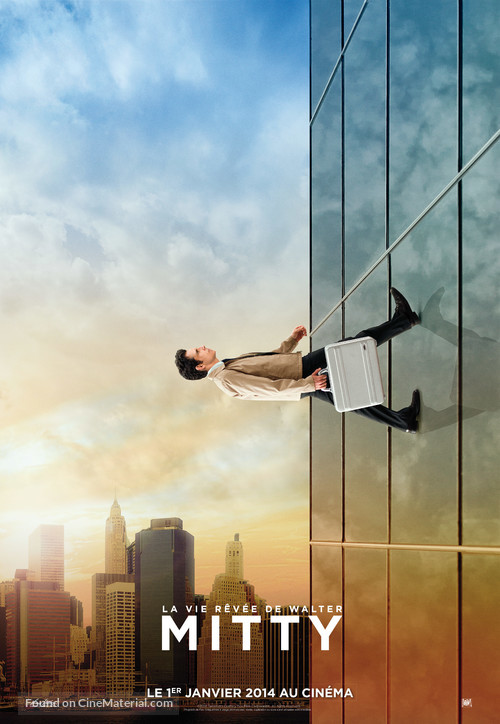 The Secret Life of Walter Mitty - French Movie Poster