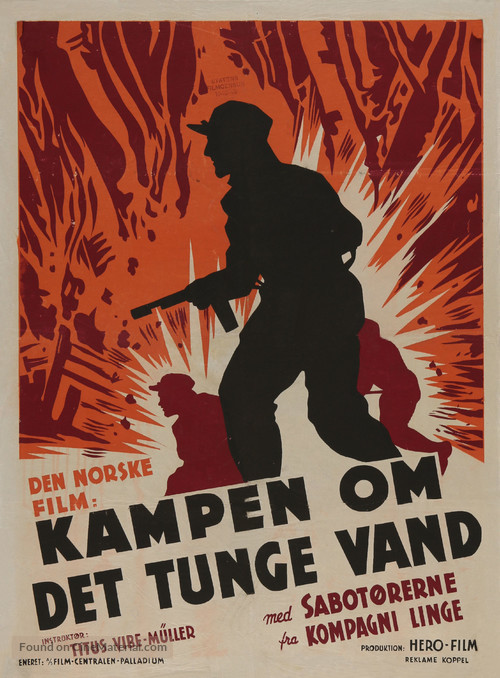 Kampen om tungtvannet - Norwegian Movie Poster