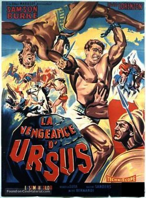 La vendetta di Ursus - French Movie Poster