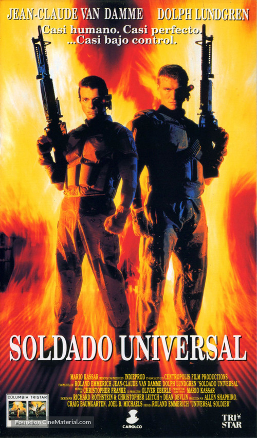 Universal Soldier - Spanish VHS movie cover