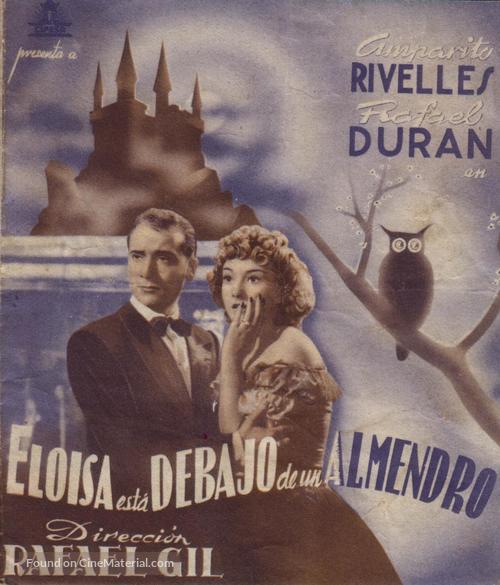 Elo&iacute;sa est&aacute; debajo de un almendro - Spanish Movie Poster