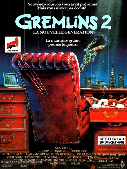 Gremlins 2: The New Batch - French Movie Poster