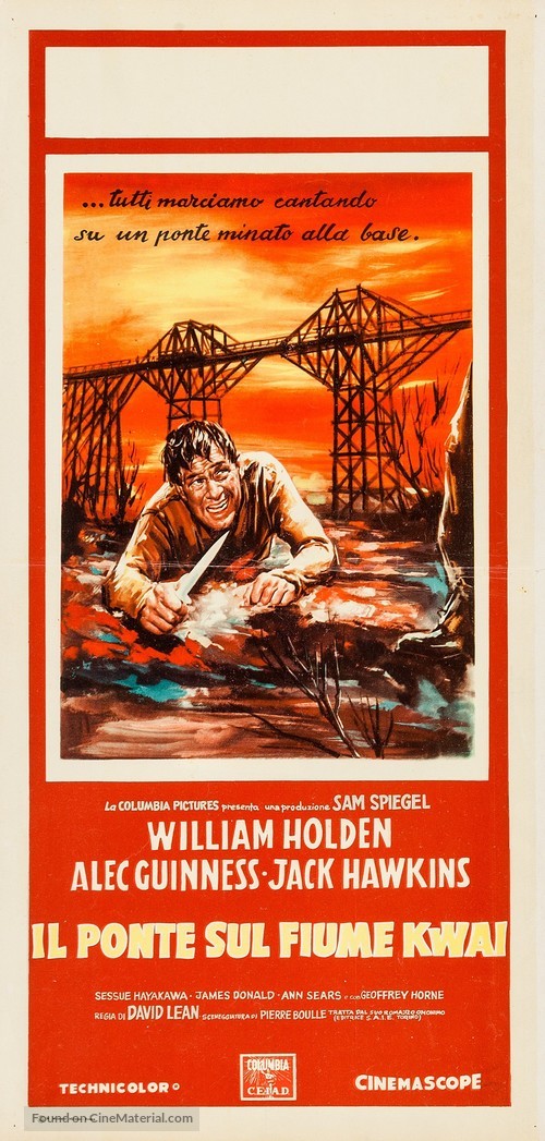 The Bridge on the River Kwai - Italian Movie Poster