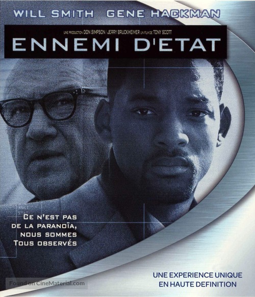 Enemy Of The State - French Blu-Ray movie cover