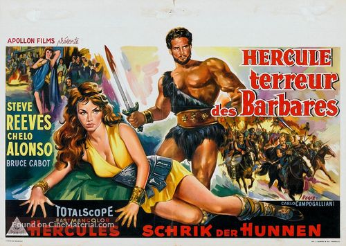Il terrore dei barbari - Belgian Movie Poster