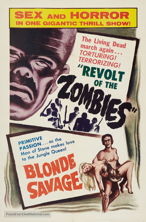 Blonde Savage - Combo movie poster