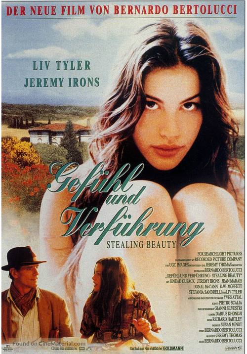 Stealing Beauty - German Movie Poster