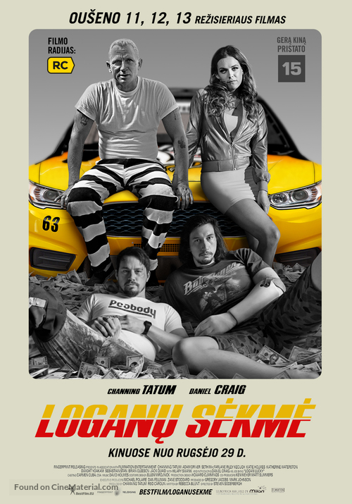 Logan Lucky - Lithuanian Movie Poster