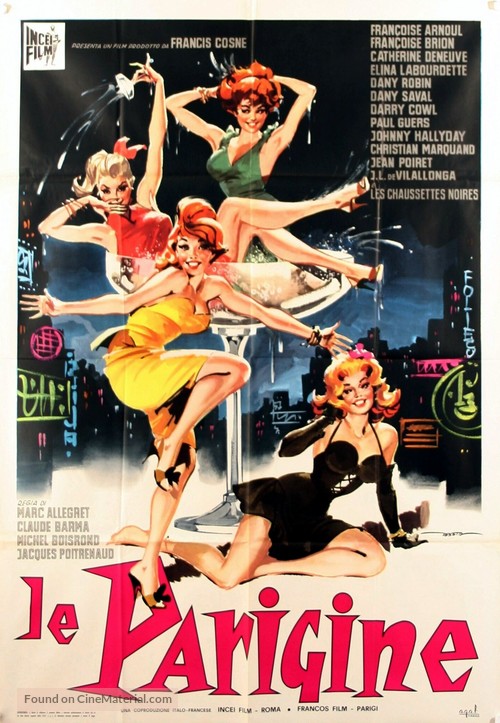 Les parisiennes - Italian Movie Poster
