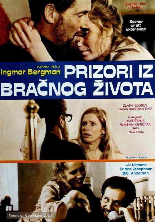 Scener ur ett &auml;ktenskap - Yugoslav Movie Poster