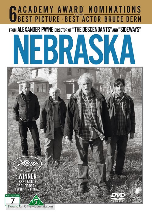 Nebraska - Danish DVD movie cover