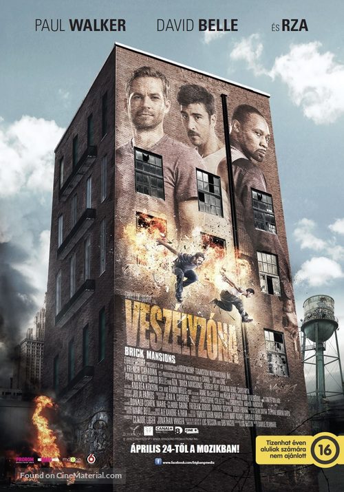 Brick Mansions - Hungarian Movie Poster