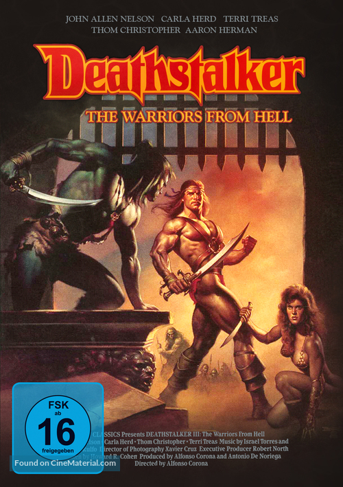 Deathstalker and the Warriors from Hell - German DVD movie cover