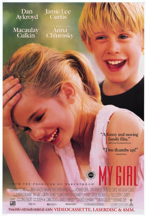 My Girl - Video release movie poster